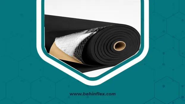 رول عایق الاستومریک پشت‌چسب‌دار