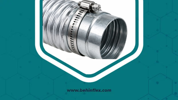 اتصال دقیق بست فلزی روی کانال فلکسیبل