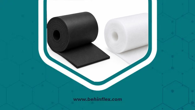 رول عایق الاستومری و رول عایق پلی اتیلن