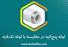 لوله پنج‌لایه در مقایسه با لوله تک‌لایه